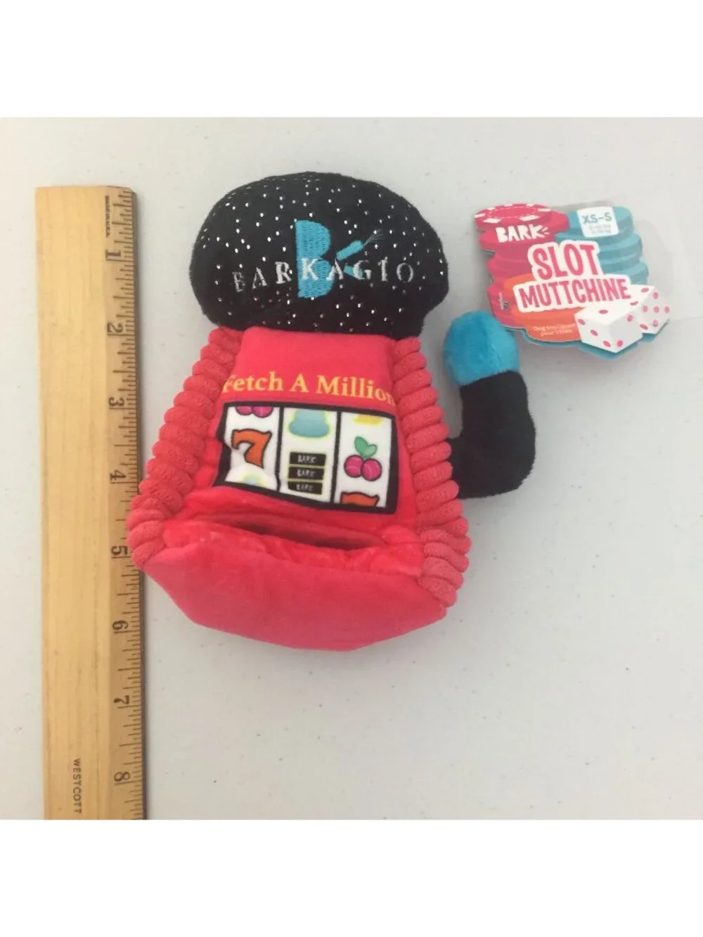 Bark SLOT MUTTCHINE XS/S Plush Squeak Crinkle Dog Toy